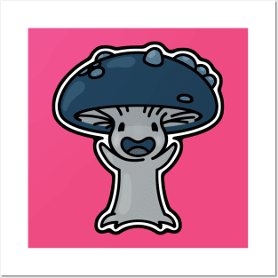 Happy Mushroom Warrior Posters and Art